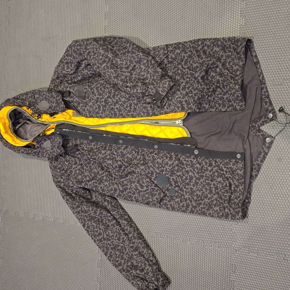 G-star Raw long military field jacket,inner quilted puffer vest